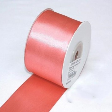 Banda decor saten 5cmx25y coral