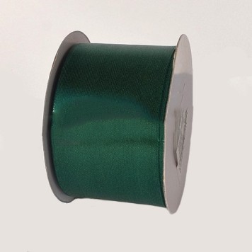 Banda decor saten 5cmx25y verde inchis
