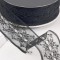Banda decor dantela  4cm x22.86m negru