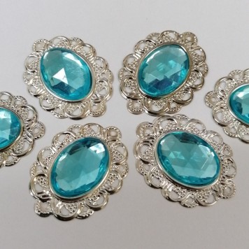 Diamante decor 24x32mm albastru