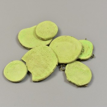 Felii de lemn locust cu chiciura verde deschis