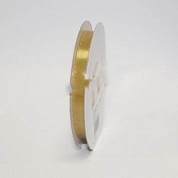Banda decor saten 6mmx25y auriu deschis