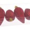 Ornament brad 8cm 4buc./pachet rosu