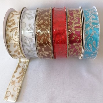Banda decor 2.5cm x10y albastru