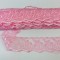 Banda decor dantela 4cmx10m roz