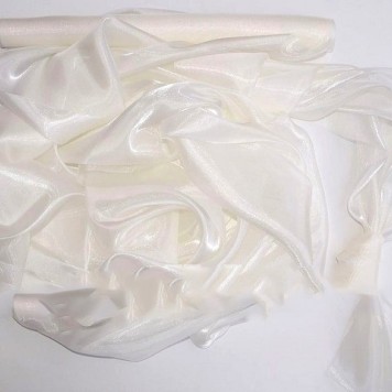 Organza satinata ecru