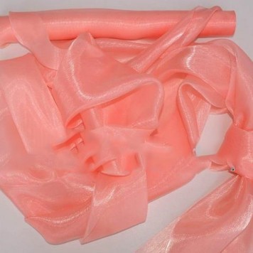 Organza satinata coral