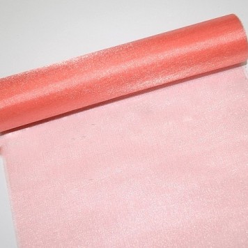 Organza sul 23.5cmx10m coral
