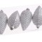 Ornament brad 8cm 4buc./pachet argintiu
