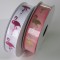 Banda decor textil 15mmx10m roz auriu