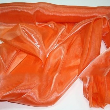 Organza saten 47cmx10m portocaliu