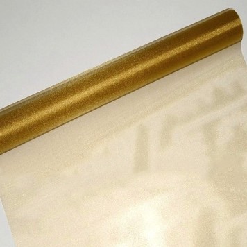 Organza sul 48cmx10m auriu