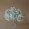 Buchet trandafiri polifoam x6 albastru deschis