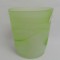 Bol din sticla cu model d14 h15cm verde d. mat