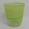 Bol din sticla cu model d14 h15cm verde d. mat