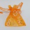 Sacosa organza 17x12cm s/12 portocaliu