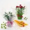 Folie flores 56x56cm s/50 verde