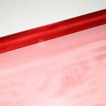 Organza sul 48cmx10m rosu