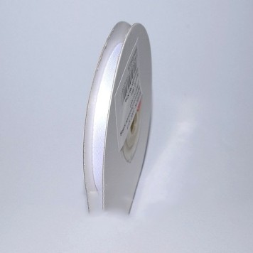 Banda decor saten 6mmx25y alb