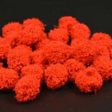 Bile casmir pufoase 2.5cm s/50 rosu