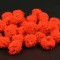 Bile casmir pufoase 2.5cm s/50 rosu