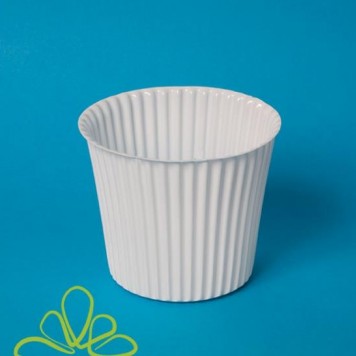 Vas pvc 12cm alb