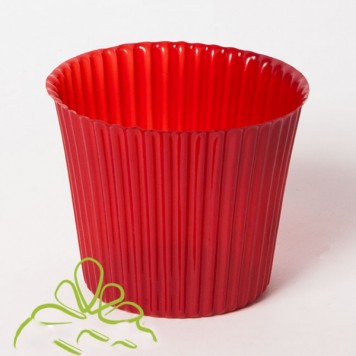 Vas pvc 14cm bordeaux