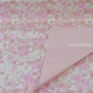 Folie polipr model hortensii roz deschis s/5