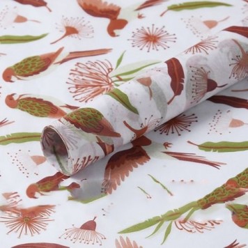 Ambalaj hartie 50x70cm S/10 alb/rosu/verde.
