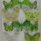 Fluturi cu clame 5-8cm S/10 verde