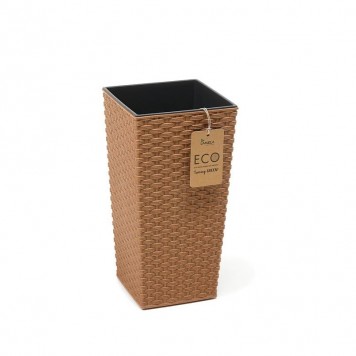 Ghiveci plastic Finezja 35x68cm maro