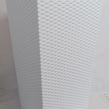 Ghiveci plastic finezja 40x40cm alb