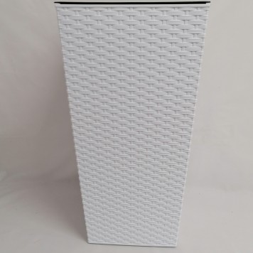 Ghiveci plastic finezja 30x30cm alb
