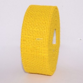 Banda decor yuta 5cmx10m galben lamaie