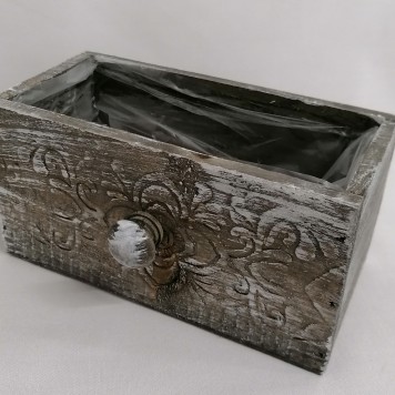 Sertar din lemn 18x9x9cm gri