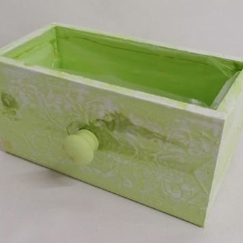 Sertar din lemn 18x9x9cm verde