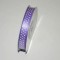 Bd.saten cu buline 1cmx25y mov deschis/alb