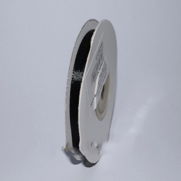 Banda decor saten 6mmx25y negru