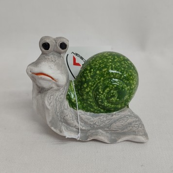 Figurine melc ceramic 8.5cm verde