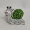 Figurine melc ceramic 8.5cm verde