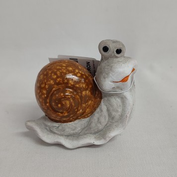 Figurine melc ceramic 8.5cm maro