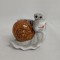 Figurine melc ceramic 8.5cm maro