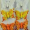 Fluturi cu clame 8cm S/6 wh/y/or