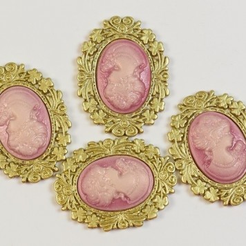 Brose decor Sissy 3x4cm roz