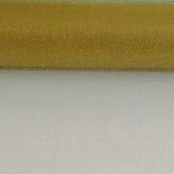 Organza sul 48cmx10m verde auriu