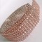 Banda decor stras 3cmx4.57m rose gold