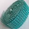 Banda decor stras 3.cmx4.57m albastru turcoaz
