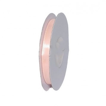 Banda decor saten 6mmx25y piersica/sampanie