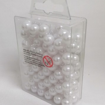 Margele 10mm S/115 alb