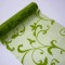 Organza sul catifea 23.5cmx5m verde muschi deschis